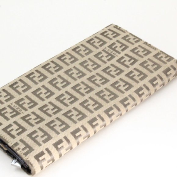 Authentic Fendi Zucca FF Canvas Flap Wallet Gently Used - Picture 3 of 10